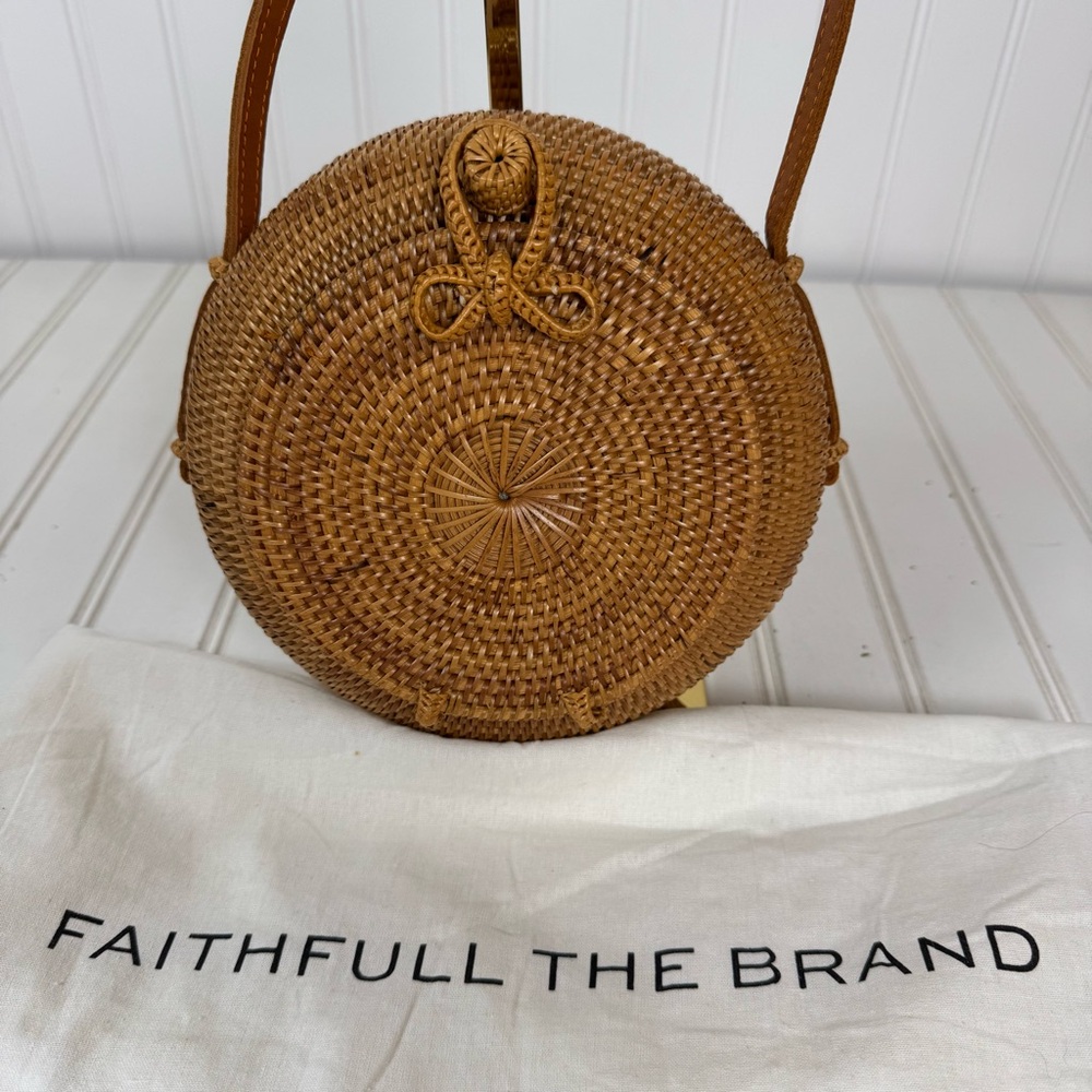 Faithfull the Brand‎ OLA Wicker Bag 100 %  Atte Reed Crossbody